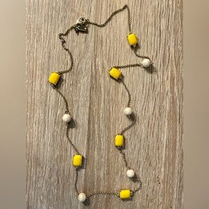 Kate Spade necklace, yellow